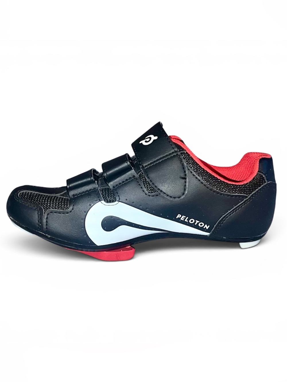 Peloton Cycling Shoes Size US W7/M5 Black Red with Look Delta Cleats Spin